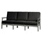 Solstice Light Gray Solstice Mayfield Outdoor Sofa with Canvas Black Cushions SLT-SLT-MAY-3S-LG-CB