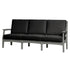 Solstice Light Gray Solstice Mayfield Outdoor Sofa with Canvas Black Cushions SLT-SLT-MAY-3S-LG-CB