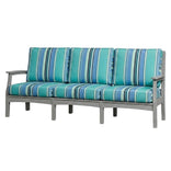 Light Gray Solstice Mayfield Outdoor Sofa with Dolce Oasis Cushions