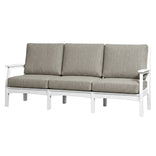 White Solstice Mayfield Outdoor Sofa with Canvas Granite Cushions