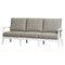 Solstice White Solstice Mayfield Outdoor Sofa with Canvas Granite Cushions SLT-MAY-3S-WH-CG