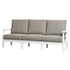 Solstice White Solstice Mayfield Outdoor Sofa with Canvas Granite Cushions SLT-MAY-3S-WH-CG