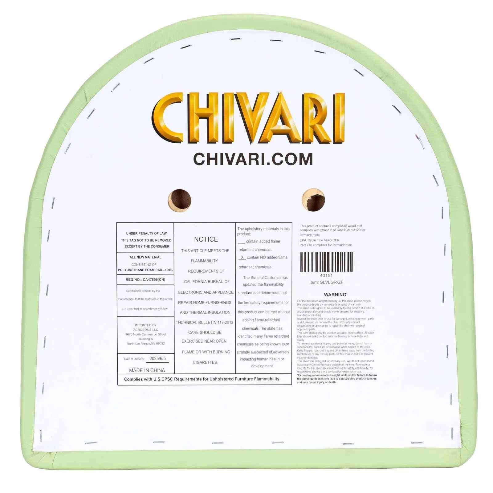Chivari Replacement Light Green Vinyl Chair Seat for Metal Restaurant Ladder Back Chairs SLVLGR-ZF