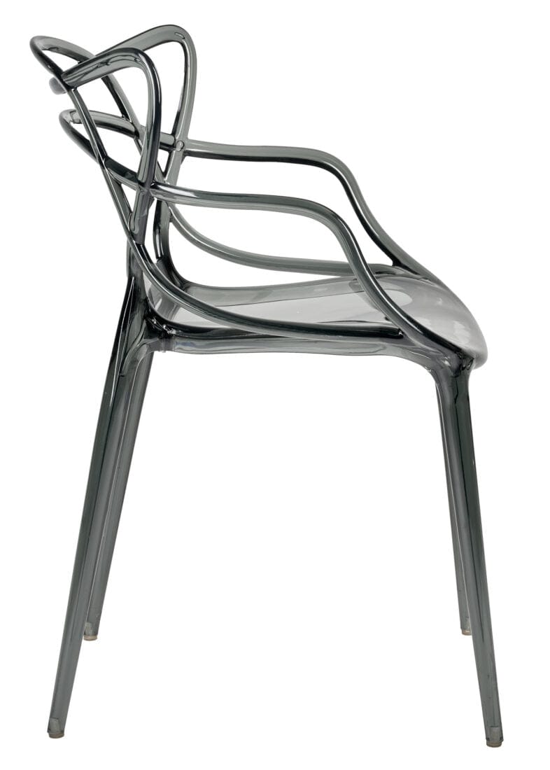 Chivari Smoke Resin Orbit Chair CSRSM-ZG-T