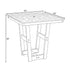 Solstice 44" Square Brown Solstice Harlow Counter Table SLT-4444C-P1HW36-BR