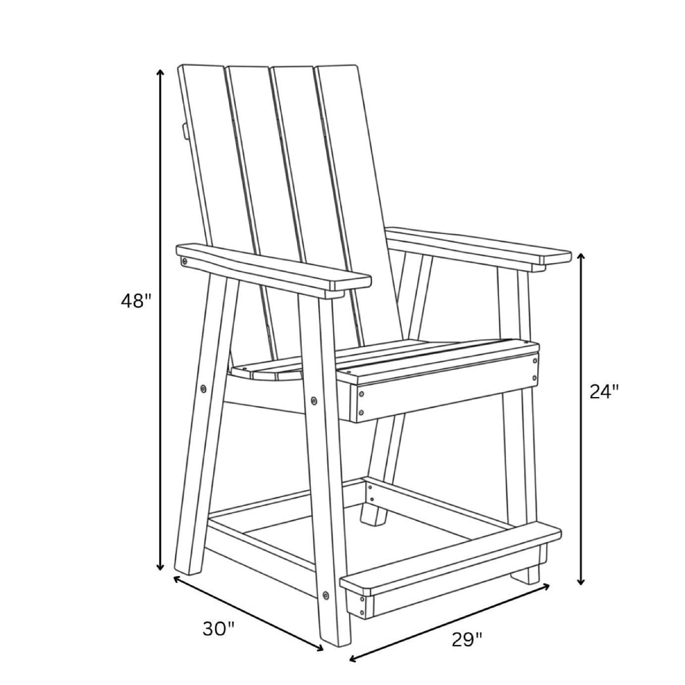 Solstice 24" Blue Solstice Montrose Counter Chair SLT-0202DC24-BL