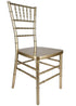 Chivari Sparkling Gold Champagne Resin Steel Skeleton™ Chiavari Chair (Per Chair Price Shown – Sold only in Quantities of 4) Some Assembly Required CCRGSP-U4-STEEL-AX-T