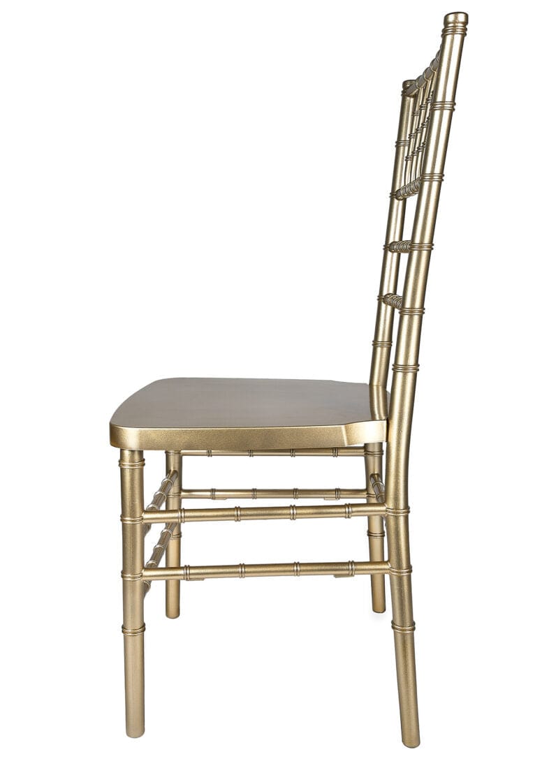 Chivari Sparkling Gold Champagne Resin Steel Skeleton™ Chiavari Chair (Per Chair Price Shown – Sold only in Quantities of 4) Some Assembly Required CCRGSP-U4-STEEL-AX-T