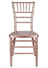 32 Chiavari Chair Package - Sparkling Rose Gold Steel Skeleton™ Resin