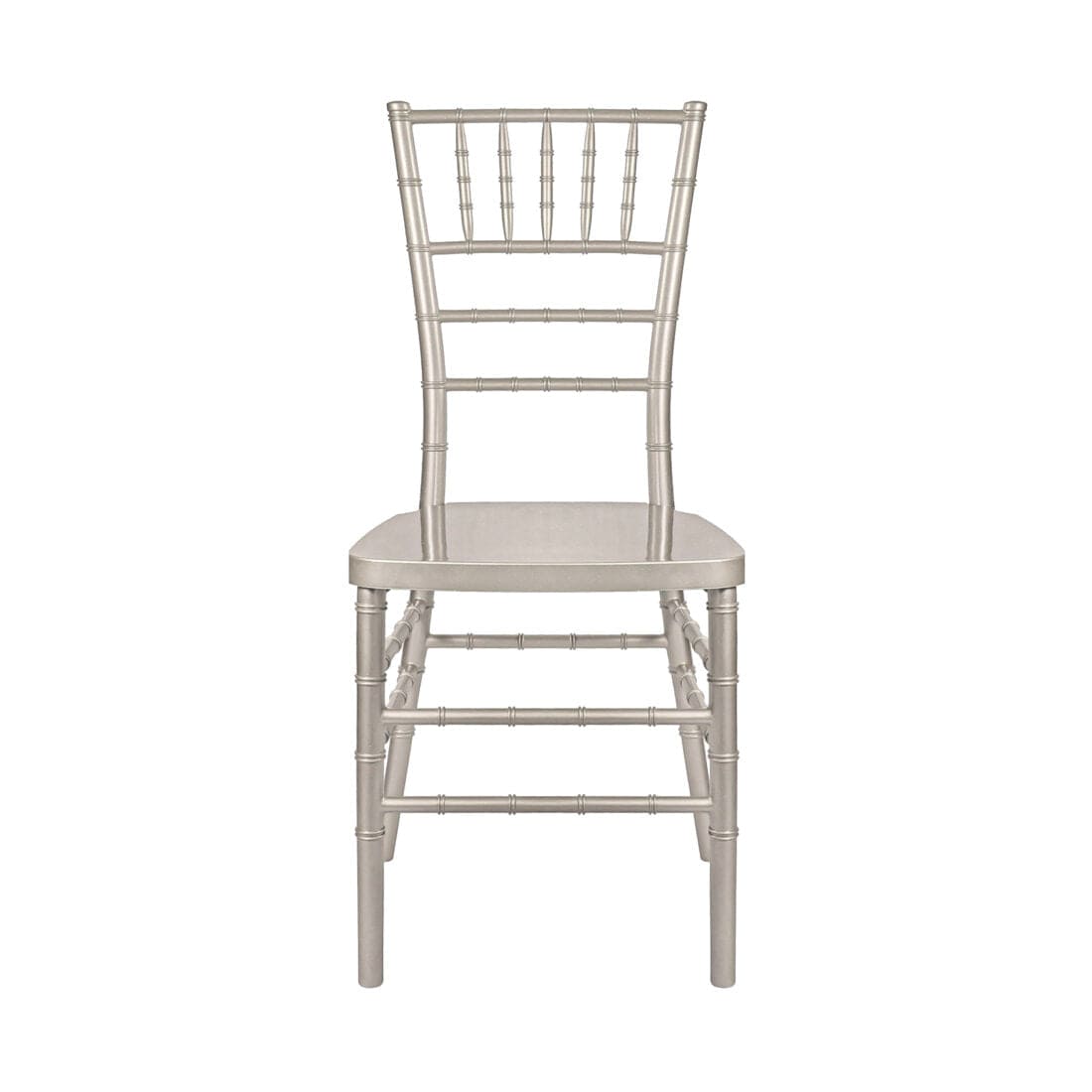 Chivari Sparkling Silver Champagne Resin Steel Skeleton™ Chiavari Chair CCRCHSSP-STEEL-AX-T
