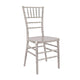 Chivari Sparkling Silver Champagne Resin Steel Skeleton™ Chiavari Chair CCRCHSSP-STEEL-AX-T