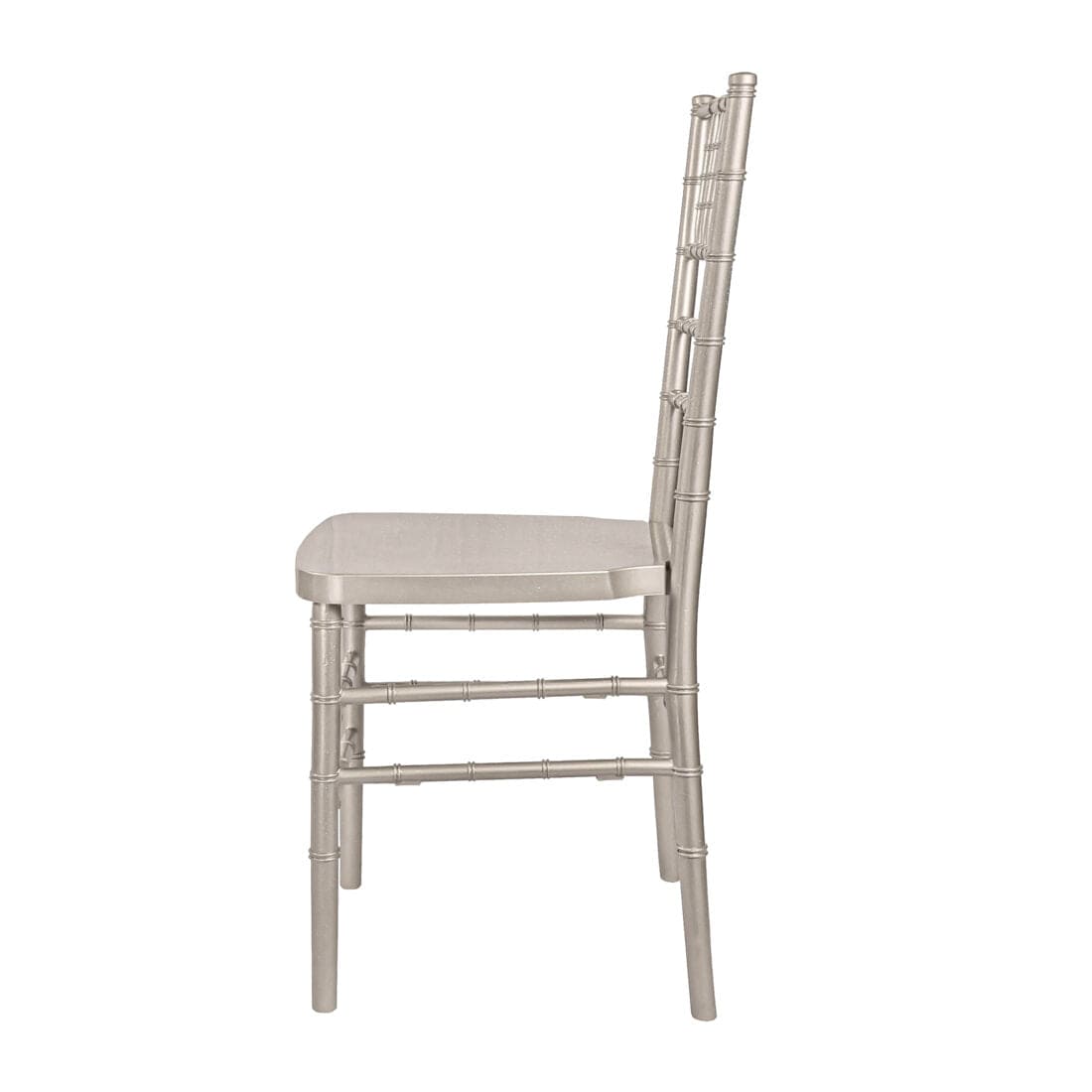 Chivari Sparkling Silver Champagne Resin Steel Skeleton™ Chiavari Chair CCRCHSSP-STEEL-AX-T