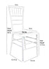 Chivari Sparkling Pearl White Resin Steel Skeleton™ Chiavari Chair CCRPWSP-STEEL-AX-T