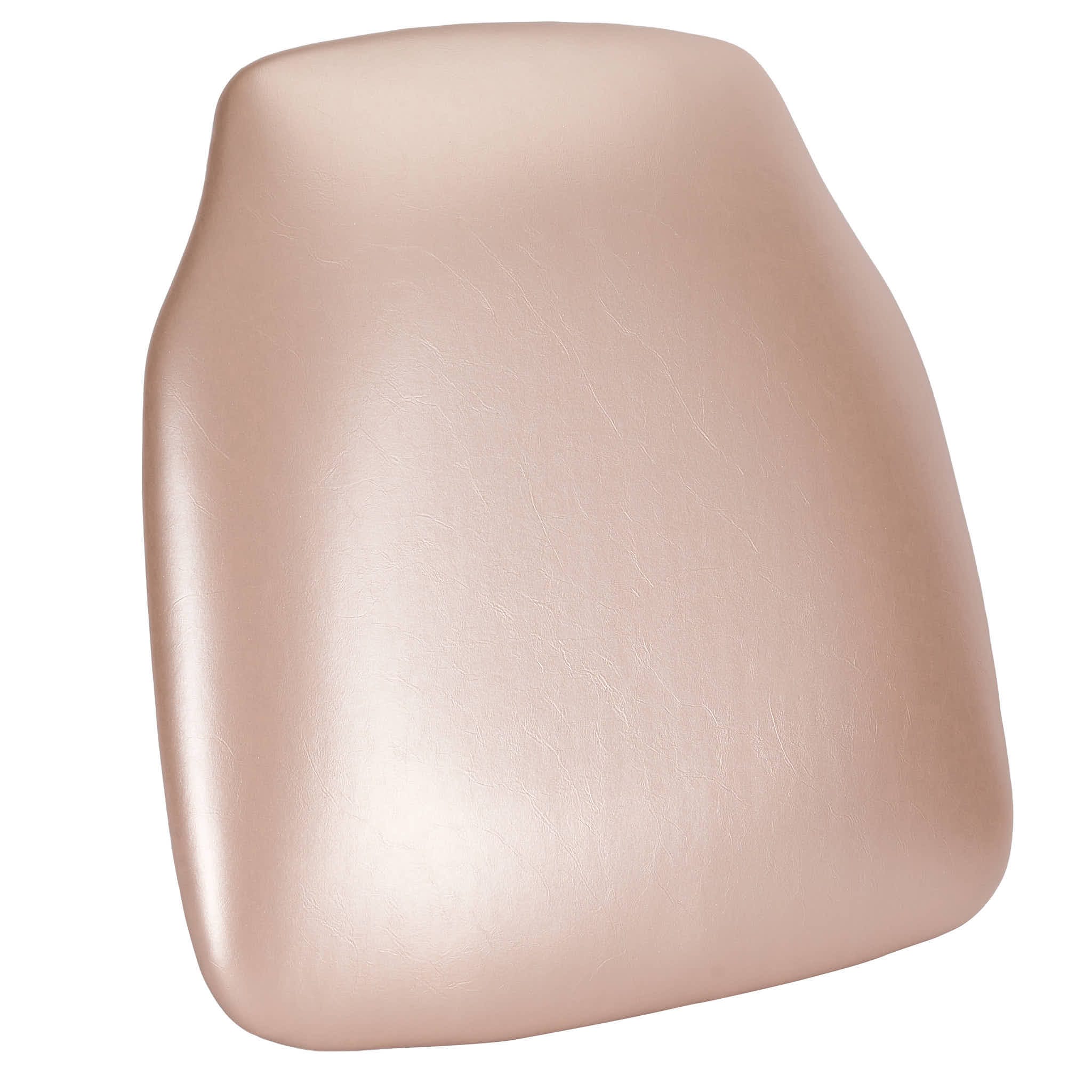 Chivari Sparkling Rose Gold Vinyl Panel Back Chiavari Cushion with SlipNot™ Technology CUSHPANVINRGS-CONT-AX-T
