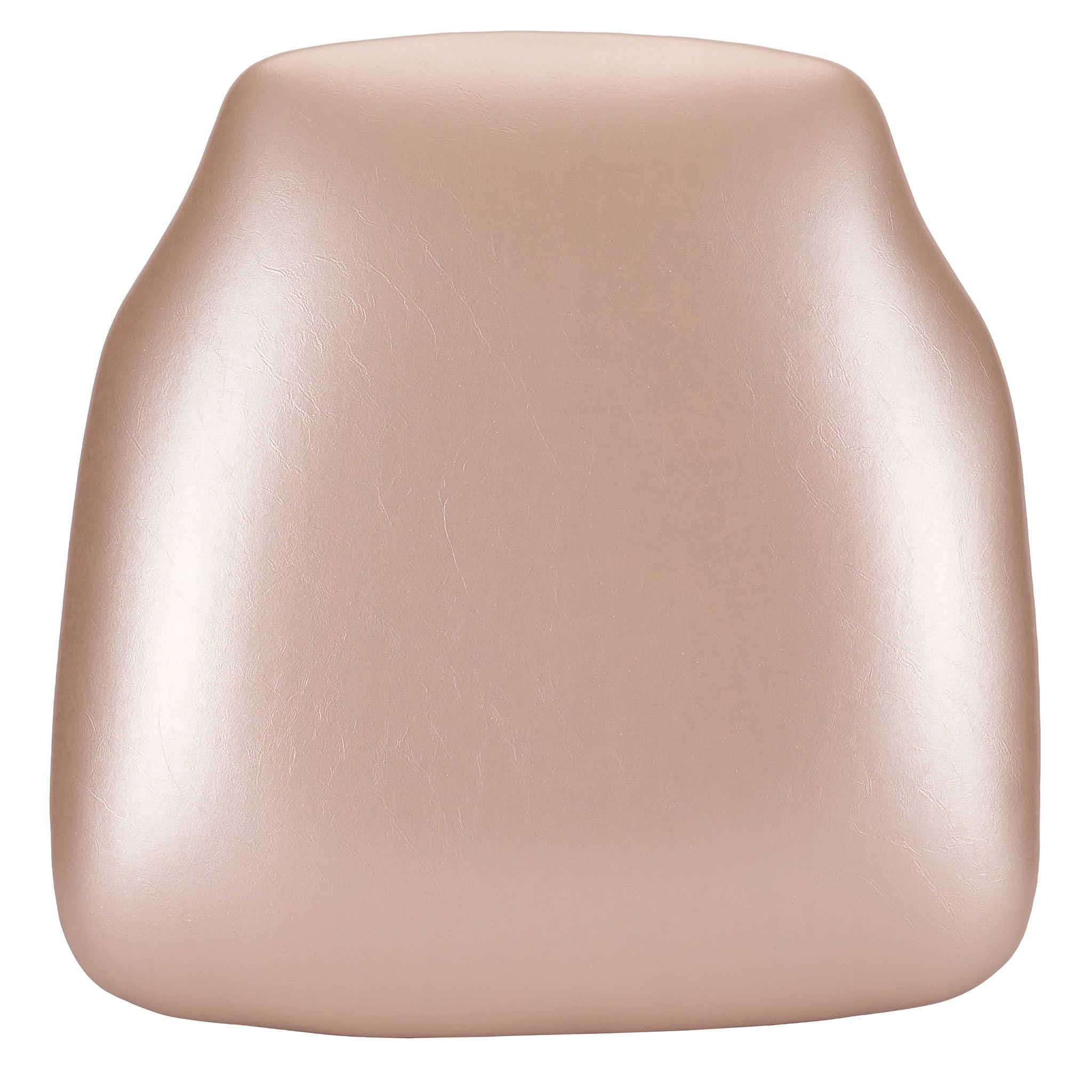 Chivari Sparkling Rose Gold Vinyl Panel Back Chiavari Cushion with SlipNot™ Technology CUSHPANVINRGS-CONT-AX-T