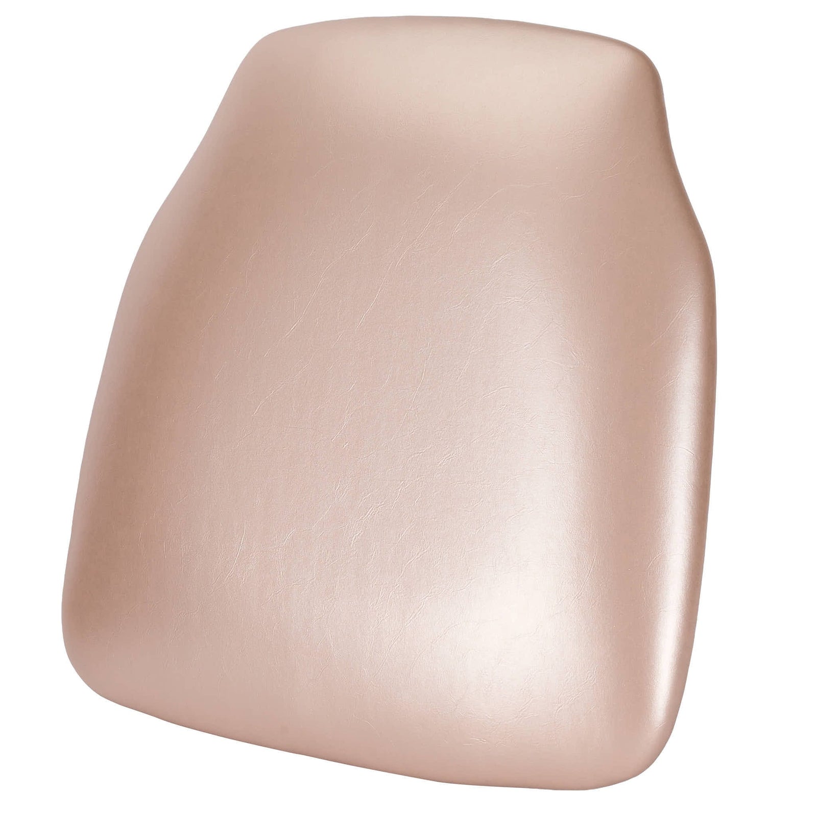 Chivari Sparkling Rose Gold Vinyl Panel Back Chiavari Cushion with SlipNot™ Technology CUSHPANVINRGS-CONT-AX-T