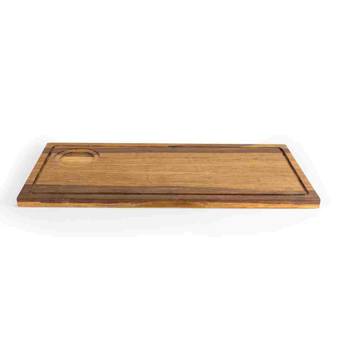 Front of the House FOH SPT053MUB21 17" x 8" Reversible Crushed Bamboo Board - Case of 4 FOH-SPT053MUB21