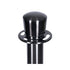 Chivari Black Polished Stanchion, Includes Weighted Base, Base Cover and Pole with Crown STANCHBLK-KT-AX