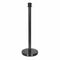 Chivari Black Polished Stanchion, Includes Weighted Base, Base Cover and Pole with Crown STANCHBLK-KT-AX