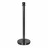 Chivari Black Polished Stanchion, Includes Weighted Base, Base Cover and Pole with Crown STANCHBLK-KT-AX