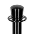 Chivari Black Polished Stanchion, Includes Weighted Base, Base Cover and Pole with Crown STANCHBLK-KT-AX