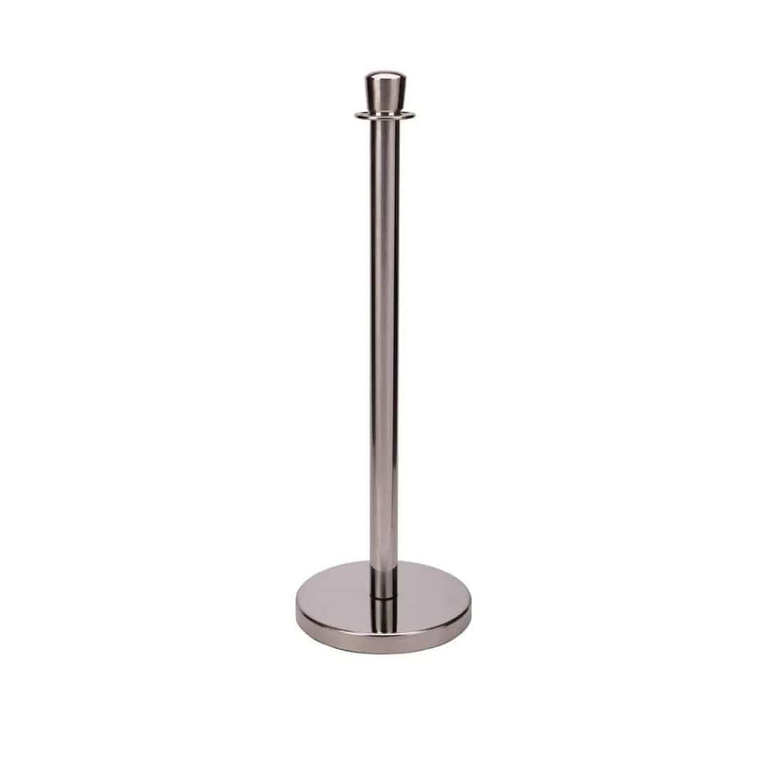 Chivari Chrome Polished Stanchion, Includes Weighted Base, Base Cover and Pole with Crown STANCHCRM-KT-AX