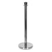 Chivari Chrome Polished Stanchion, Includes Weighted Base, Base Cover and Pole with Crown STANCHCRM-KT-AX