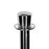 Chivari Chrome Polished Stanchion, Includes Weighted Base, Base Cover and Pole with Crown STANCHCRM-KT-AX