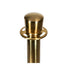 Chivari Gold Polished Stanchion, Includes Weighted Base, Base Cover and Pole with Crown STANCHGLD-KT-AX