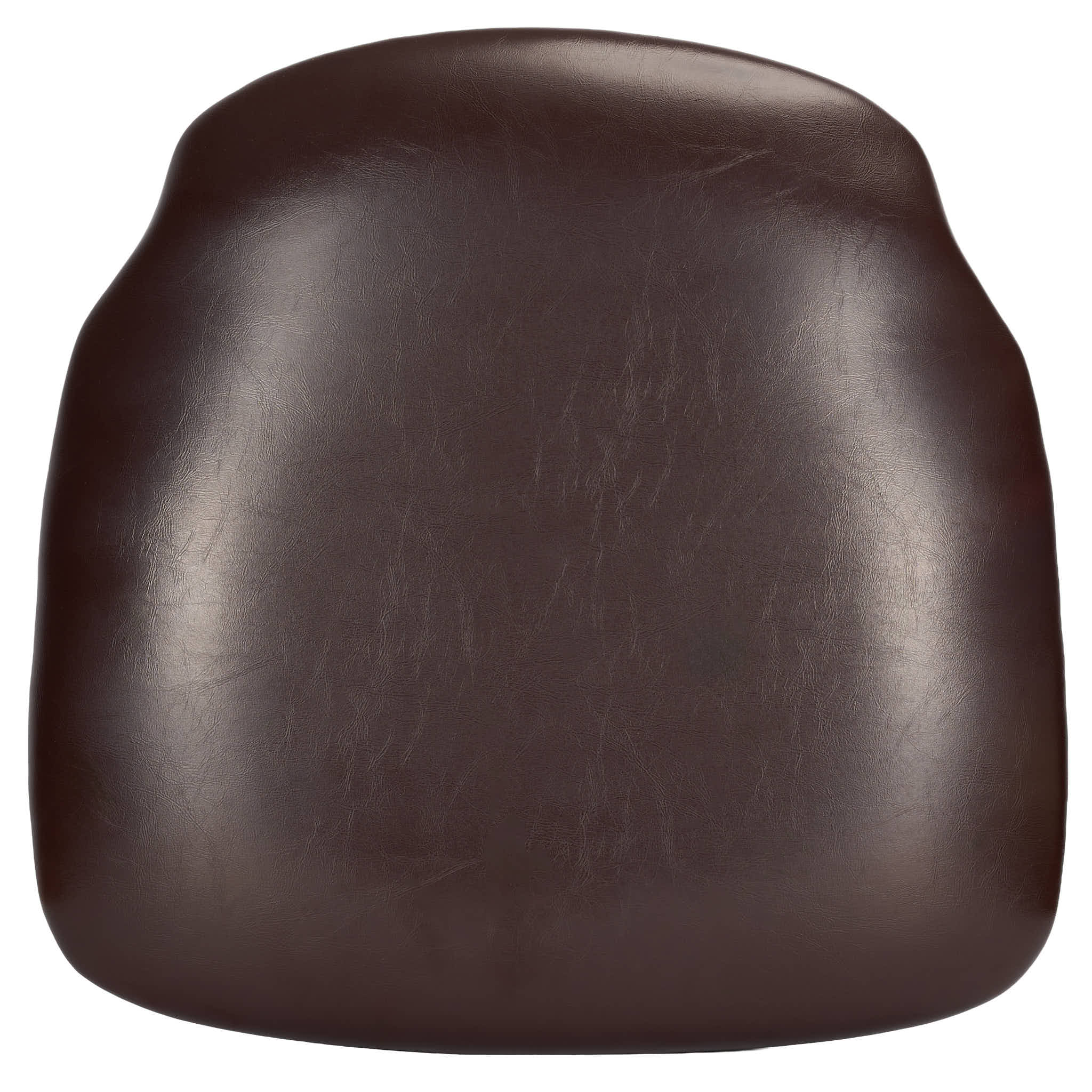 Brown Vinyl 1.75" Thick Cross Back Cushion with SlipNot™ Technology
