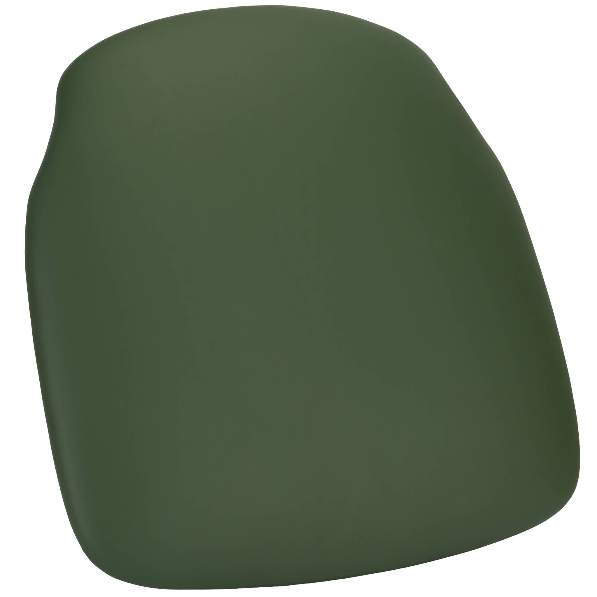 Hunter Green Vinyl 1.75" Thick Cross Back Cushion with SlipNot™ Technology