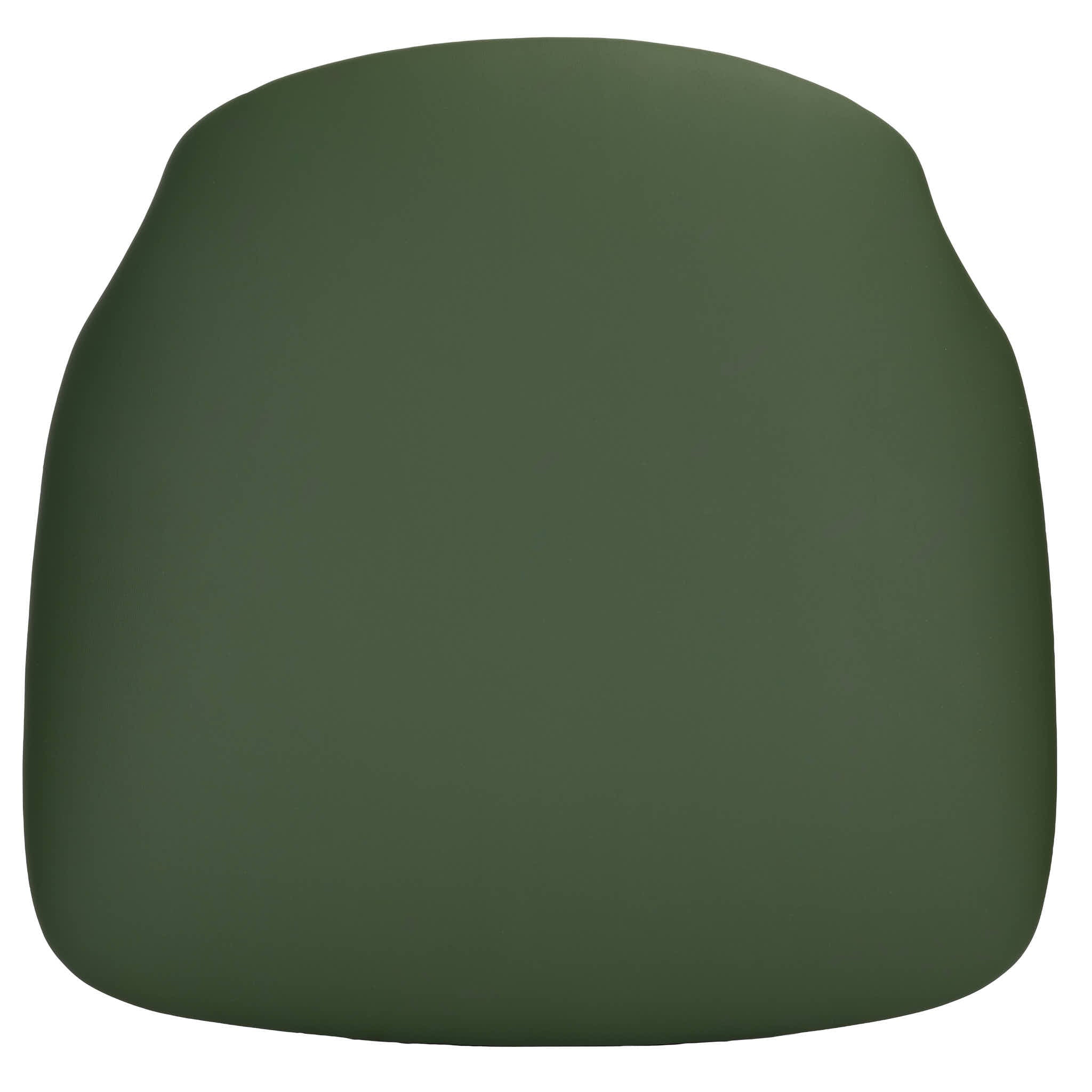Hunter Green Vinyl 1.75" Thick Cross Back Cushion with SlipNot™ Technology