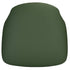 Hunter Green Vinyl 1.75" Thick Cross Back Cushion with SlipNot™ Technology