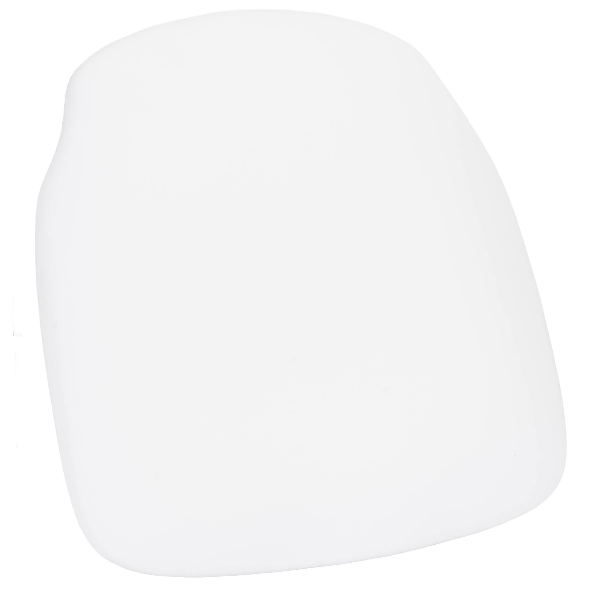 Pure White Vinyl 1.75" Thick Cross Back Cushion with SlipNot™ Technology