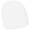 Pure White Vinyl 1.75" Thick Cross Back Cushion with SlipNot™ Technology