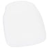 Pure White Vinyl 1.75" Thick Cross Back Cushion with SlipNot™ Technology