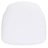 Pure White Vinyl 1.75" Thick Cross Back Cushion with SlipNot™ Technology