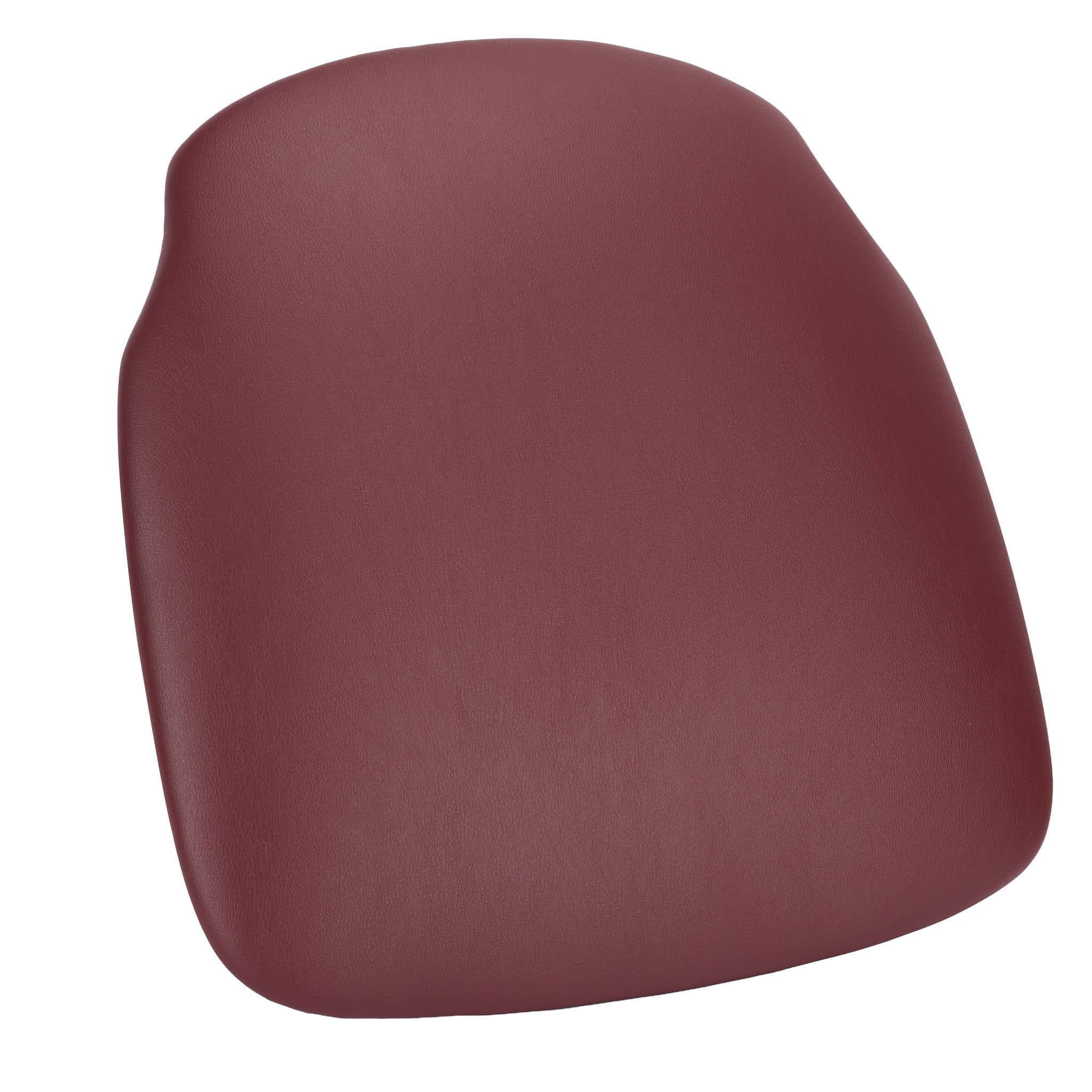Red Wine Vinyl 1.75" Thick Cross Back Cushion with SlipNot™ Technology
