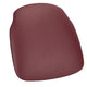 Chivari Red Wine Vinyl 1.75" Thick Cross Back Cushion with SlipNot™ Technology CUSHX-PANVINRDWI-SPNT-AX