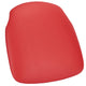 Chivari Red Vinyl 1.75" Thick Cross Back Cushion with SlipNot™ Technology CUSHX-PANVINRD-SPNT-AX