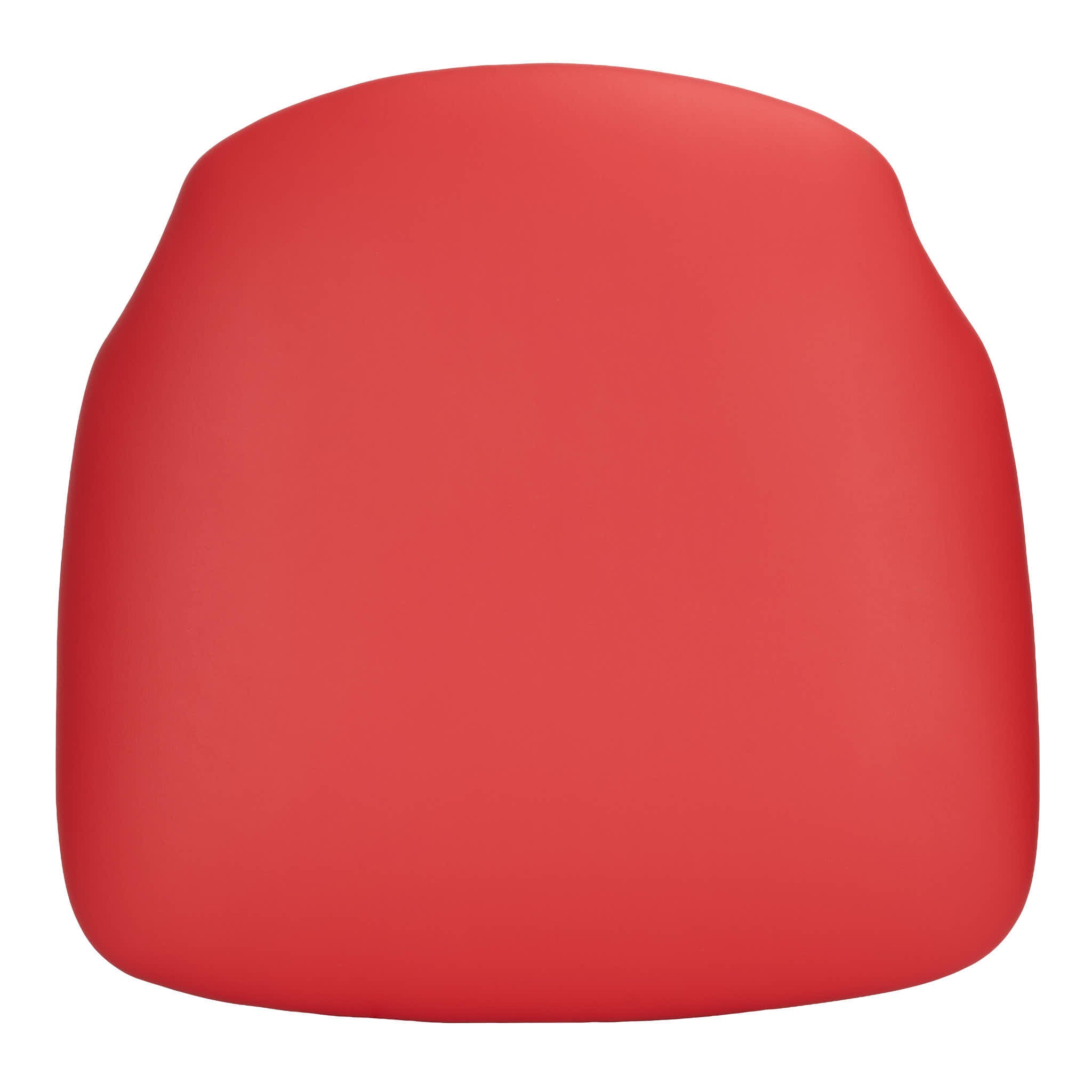 Red Vinyl 1.75" Thick Cross Back Cushion with SlipNot™ Technology