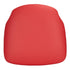 Red Vinyl 1.75" Thick Cross Back Cushion with SlipNot™ Technology