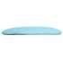 Turquoise Blue Vinyl 1.75" Thick Cross Back Cushion with SlipNot™ Technology