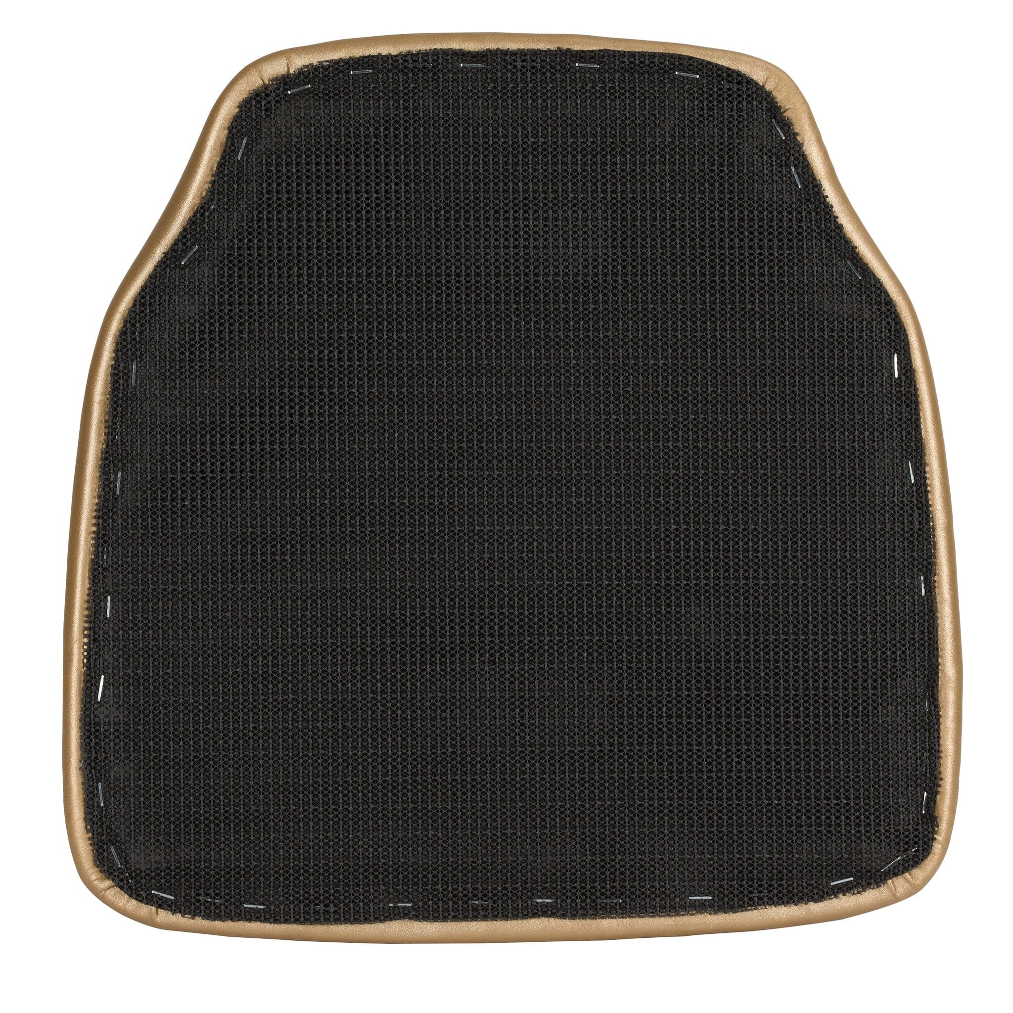 Chivari Gold  1.75" Vinyl Panel Back Chiavari Cushion with SlipNot™ Technology CUSHPANVINGOLD-SPNT-AX