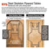 72" x 18" (6 Foot) Rectangle Heavy Duty Plywood Folding Table with Steel Skeleton™