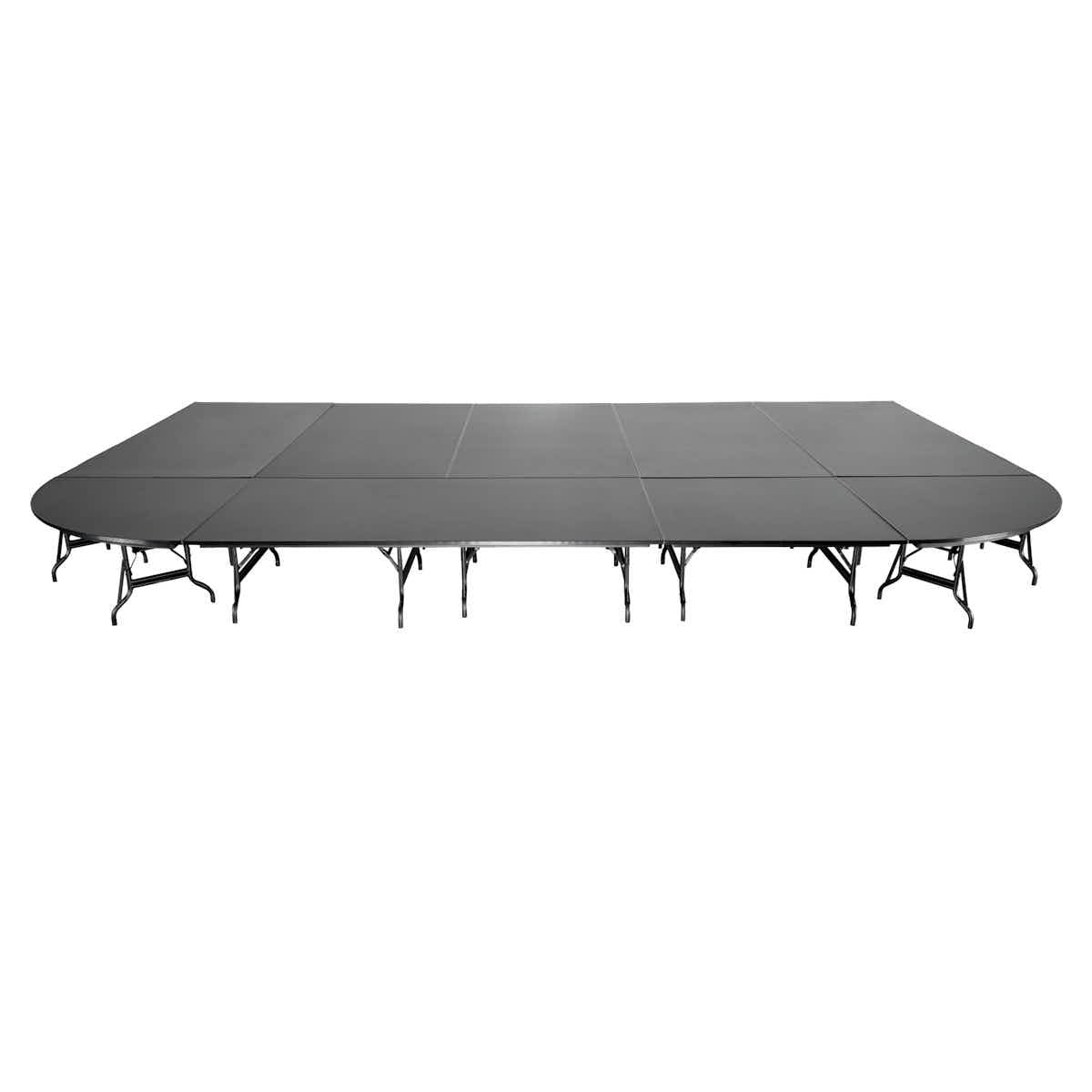 StandUp 12' x 20' Portable Stage with Round Corners