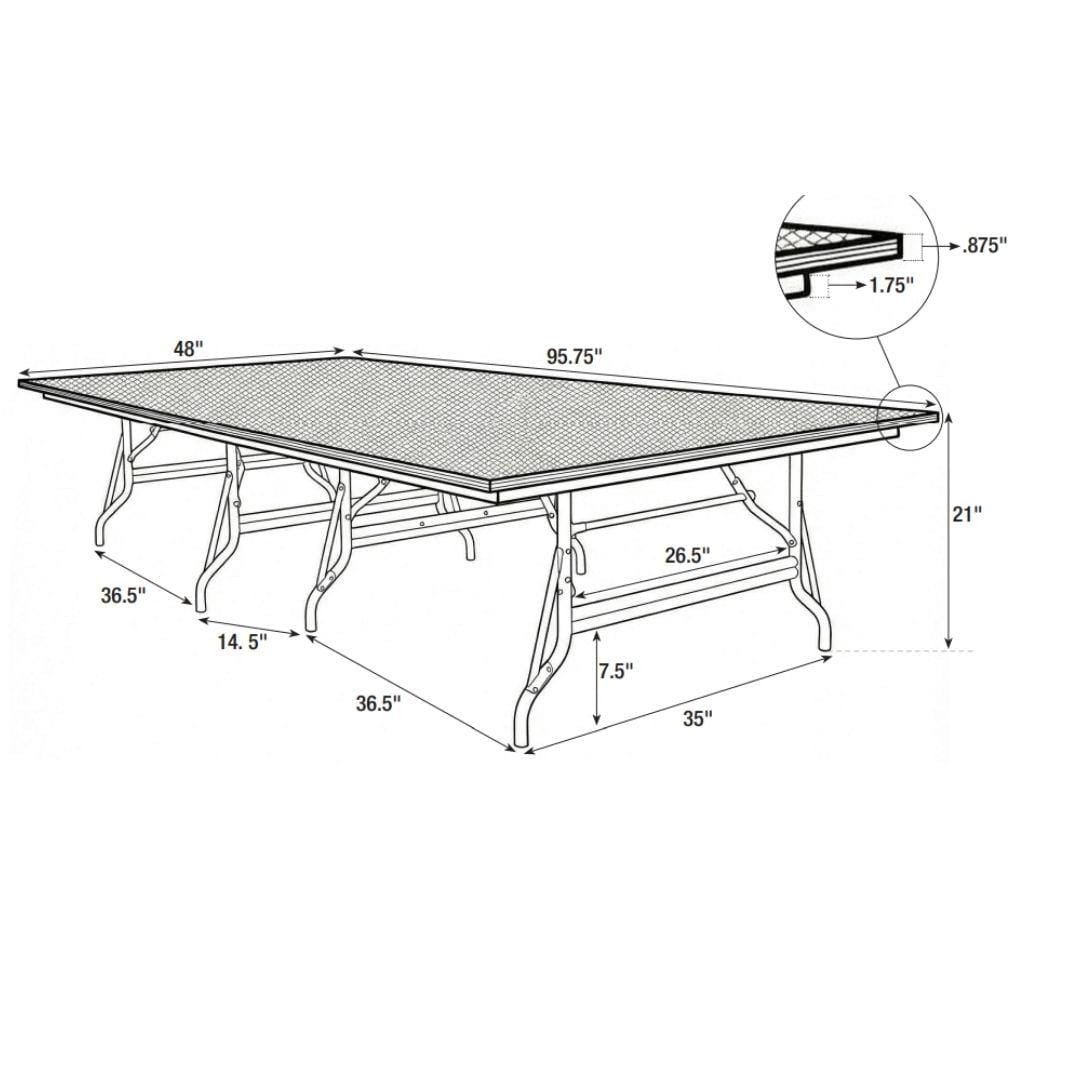 StandUp StandUp 8' x 8' Portable Stage with Square Corners STG-8x8RT-KT