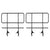 StandUp StandUp 2 Pack 4' High Portable Stage Railing Set - Includes a pair of rail connectors STG-RL36-AX-2