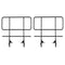 StandUp StandUp 2 Pack 4' High Portable Stage Railing Set STG-RL36-AX-2