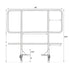 StandUp StandUp 4' High Portable Stage Railing STG-RL36-AX